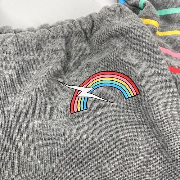 Chaser Rainbow Bolt‎ Comfy Joggers Drawstring Pride Grey XS - Picture 5 of 13